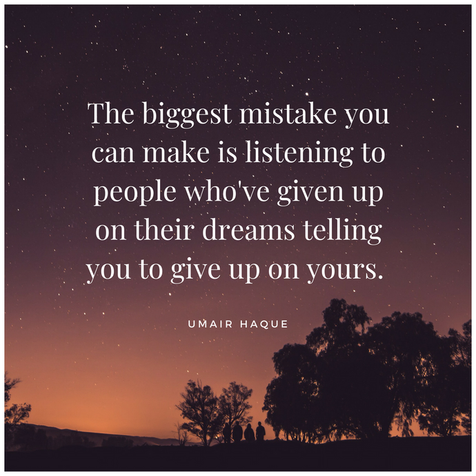 The biggest mistake you can make