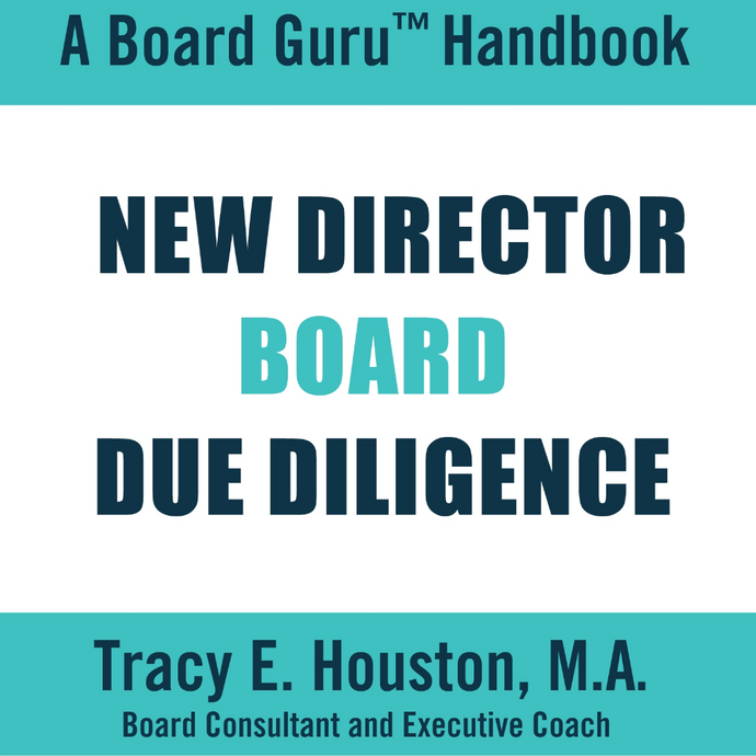 New Director Board Due Diligence